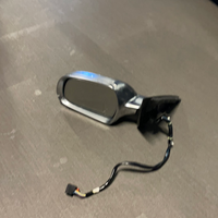 Side Mirror Complete W/Aluminum Cap Left Side - B8 Audi A4,S4